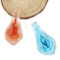 Handmade Jewelry 3D Flower Lampwork Glass Pendants 12pcs/box, MC0063